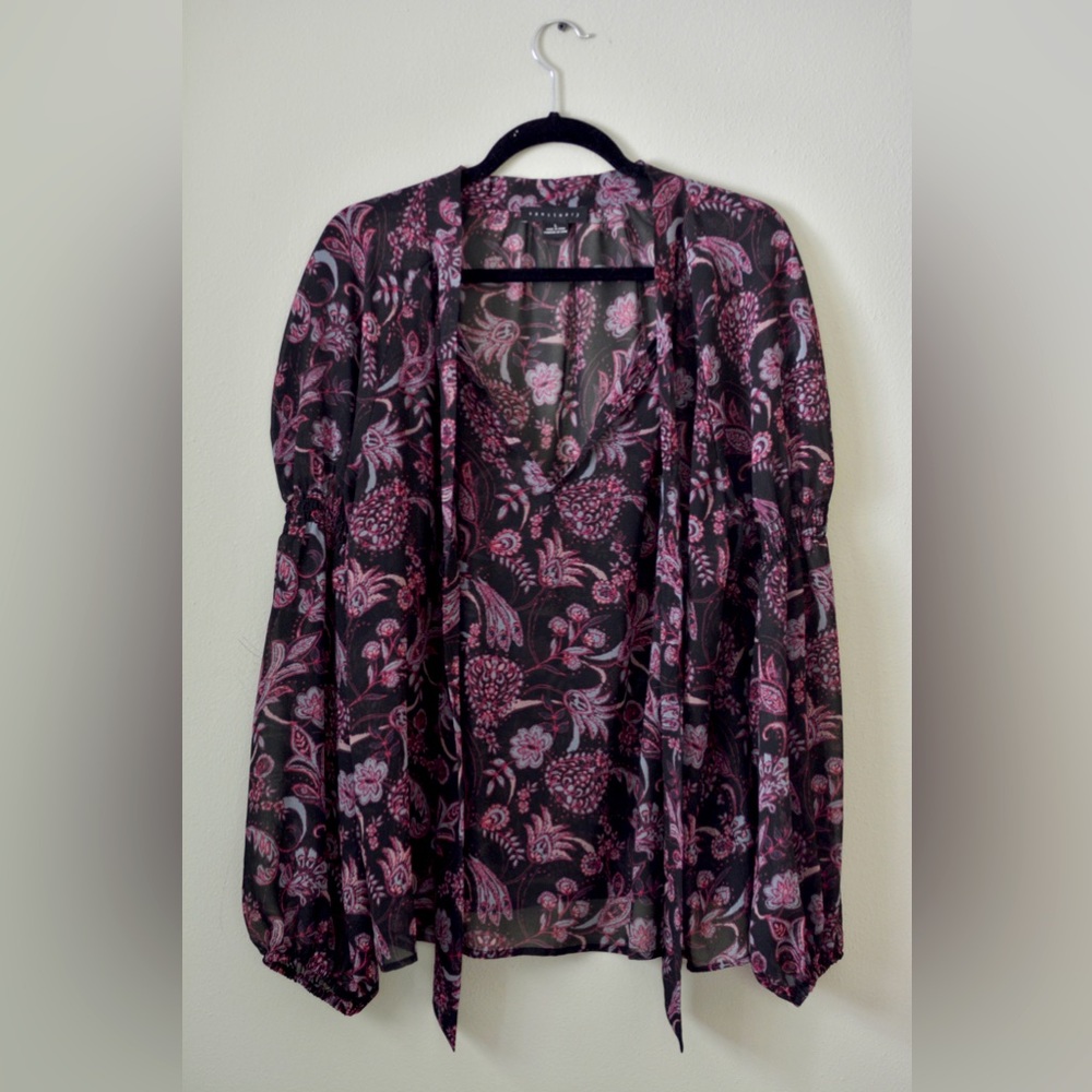 Sanctuary Long Sleeve Blouse Large NWOT
